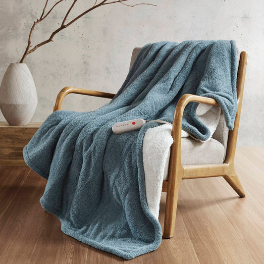 1 PCS 50x60' Dream Soft Heated Throw Blue