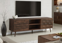 Tv Stand, 72 Inch, Console, Media Entertainment Center, Storage Cabinet, Bedroom, Living Room, Walnut Laminate, Mid Century